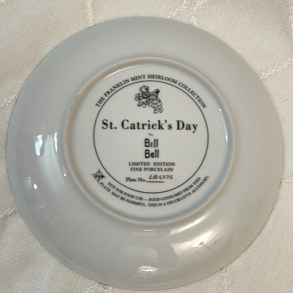 Franklin Mint Collection “St. Catrick’s Day” by Bill Bell Limited Edition Plate - Picture 4 of 7